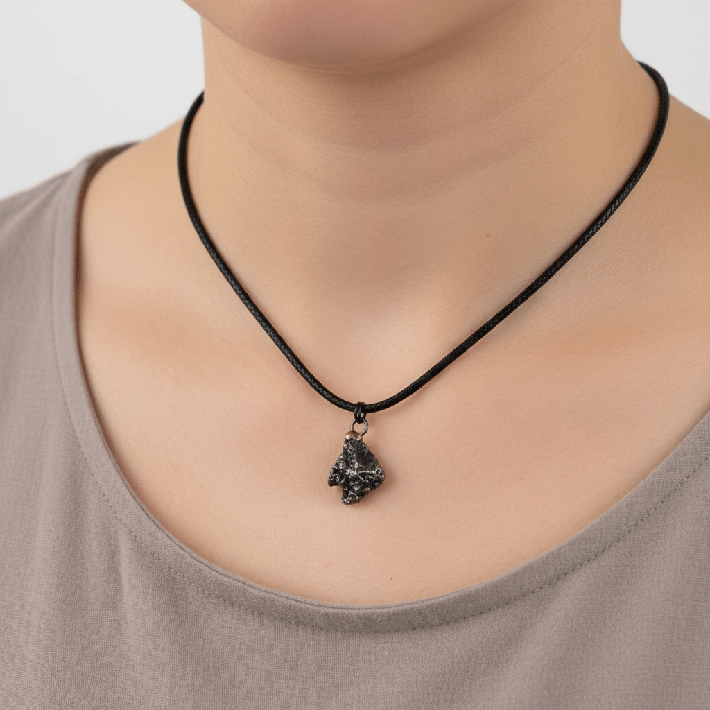 Campo del Cielo Meteorite Pendant – Argentina (005) - FossilsAndMore