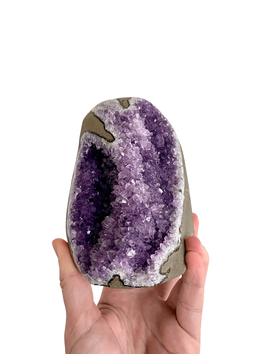 Cut-base Amethyst cluster from Uruguay | 1422 Grams - FossilsAndMore