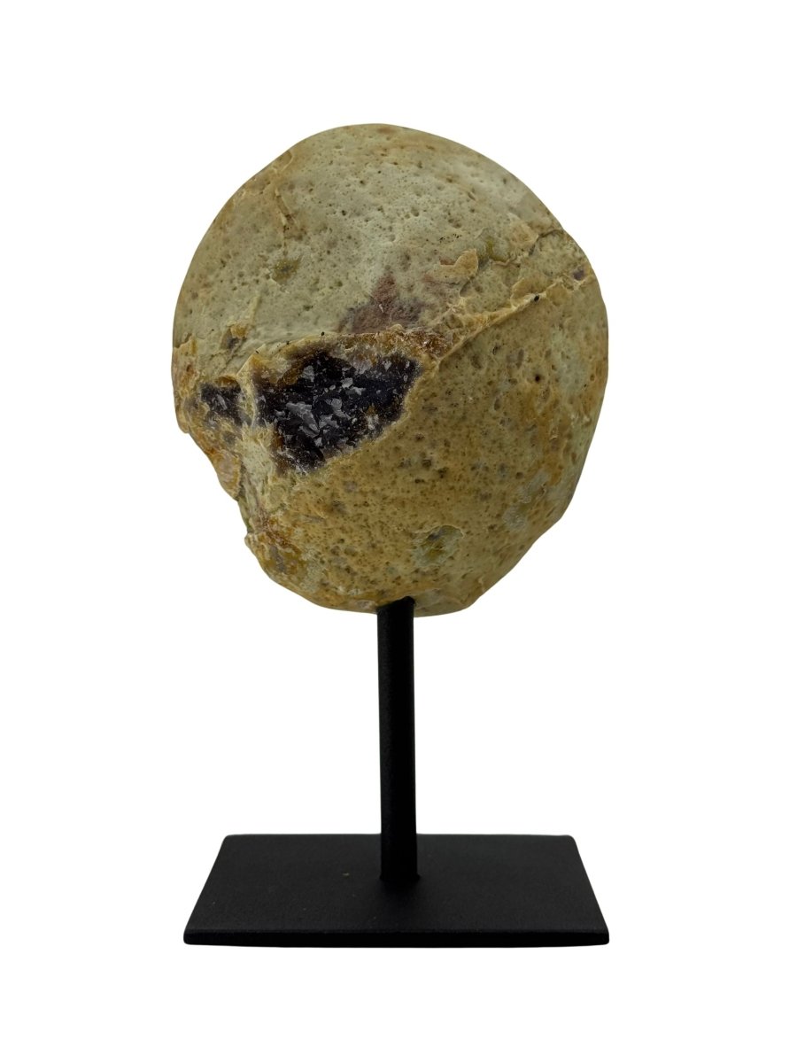 Decorative Agate Geode on stand, mineral from Brazil (6 - 006) - FossilsAndMore