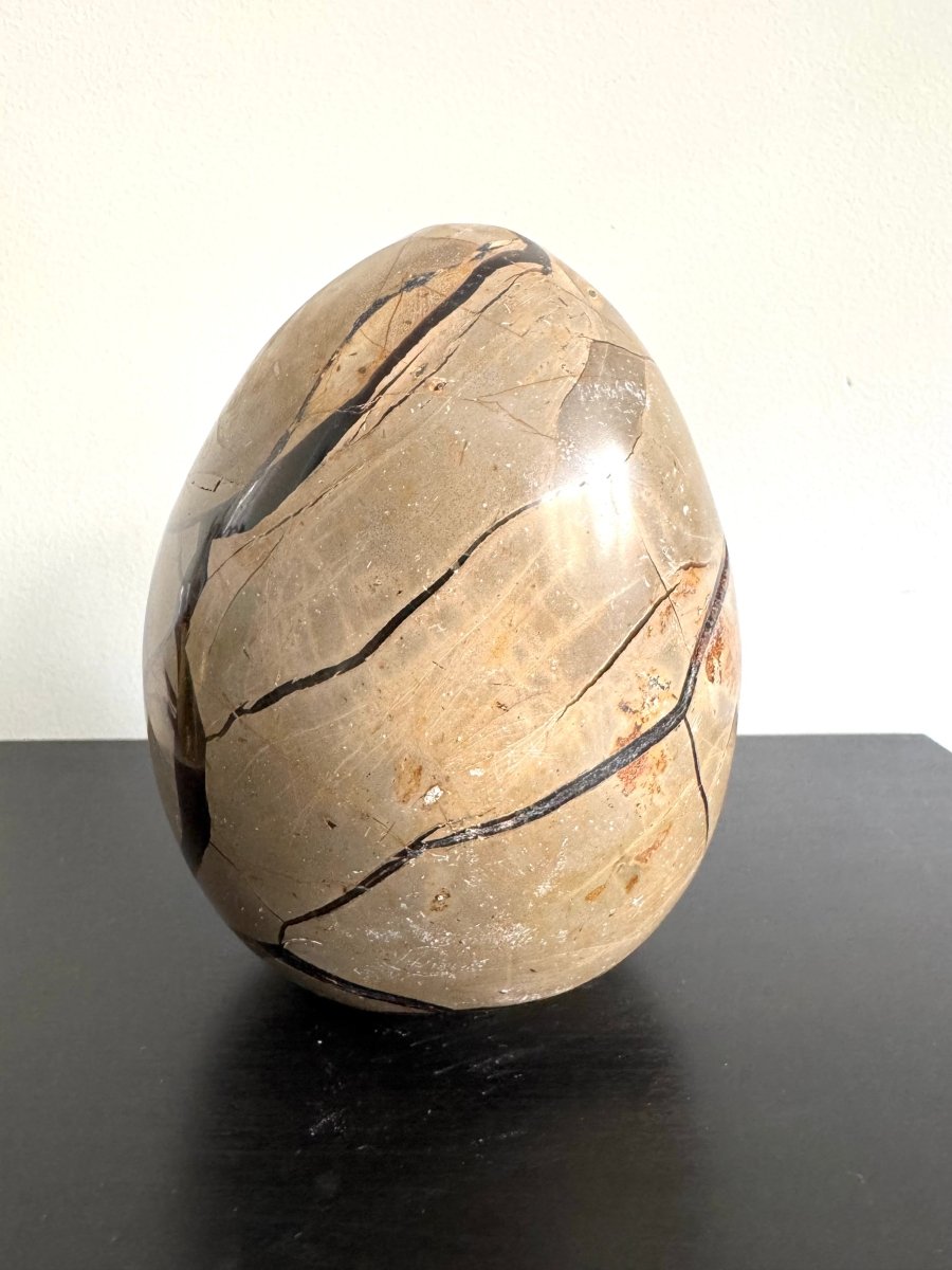 Dragon’s Egg Septarian Geode (1570 Grams) – Natural Stone from Madagascar - FossilsAndMore