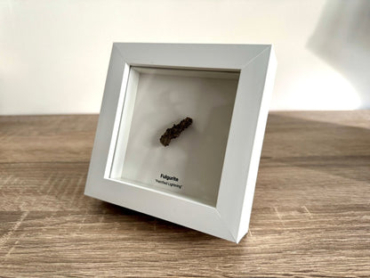 Fulgurite, Nature’s Lightning Formed Gemstone in Deep Box Frame - FossilsAndMore