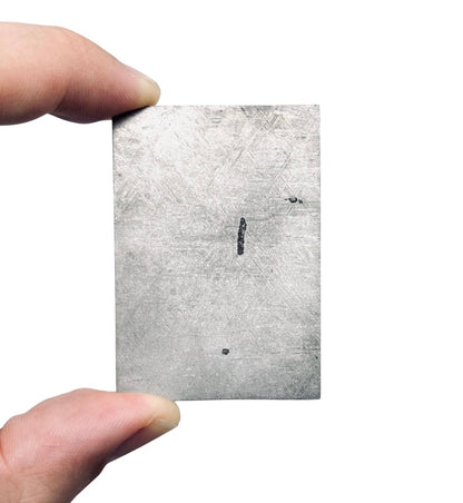 Gibeon Iron Meteorite slice from Namibia (Widmanstätten pattern) - FossilsAndMore