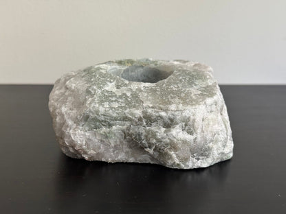 Green Quartz Tealight Holder - FossilsAndMore