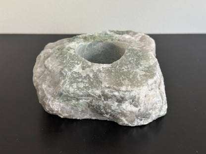 Green Quartz Tealight Holder - FossilsAndMore