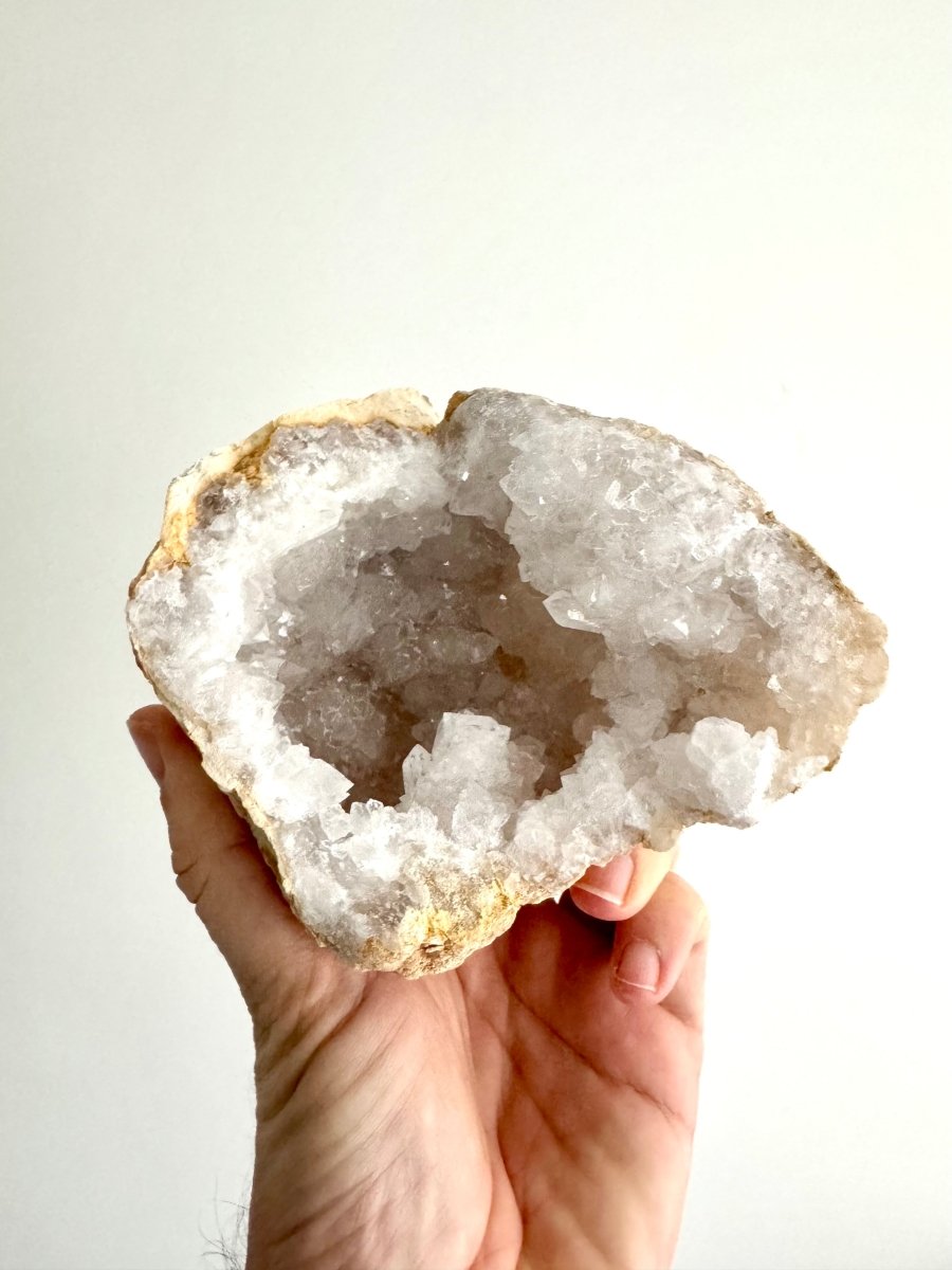 Large Calcite Geode from Morocco (2233 Grams) - FossilsAndMore