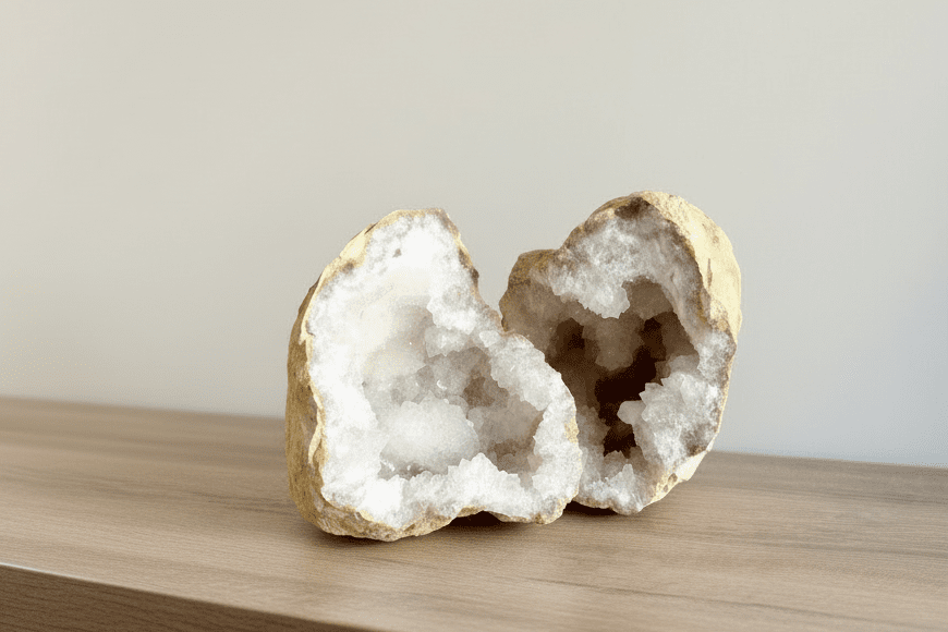 Large Calcite Geode from Morocco (2400 Grams) - FossilsAndMore