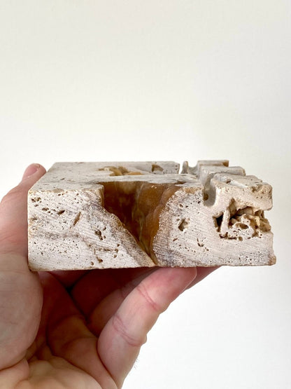 Potamon crab fossil species in travertine marble - FossilsAndMore