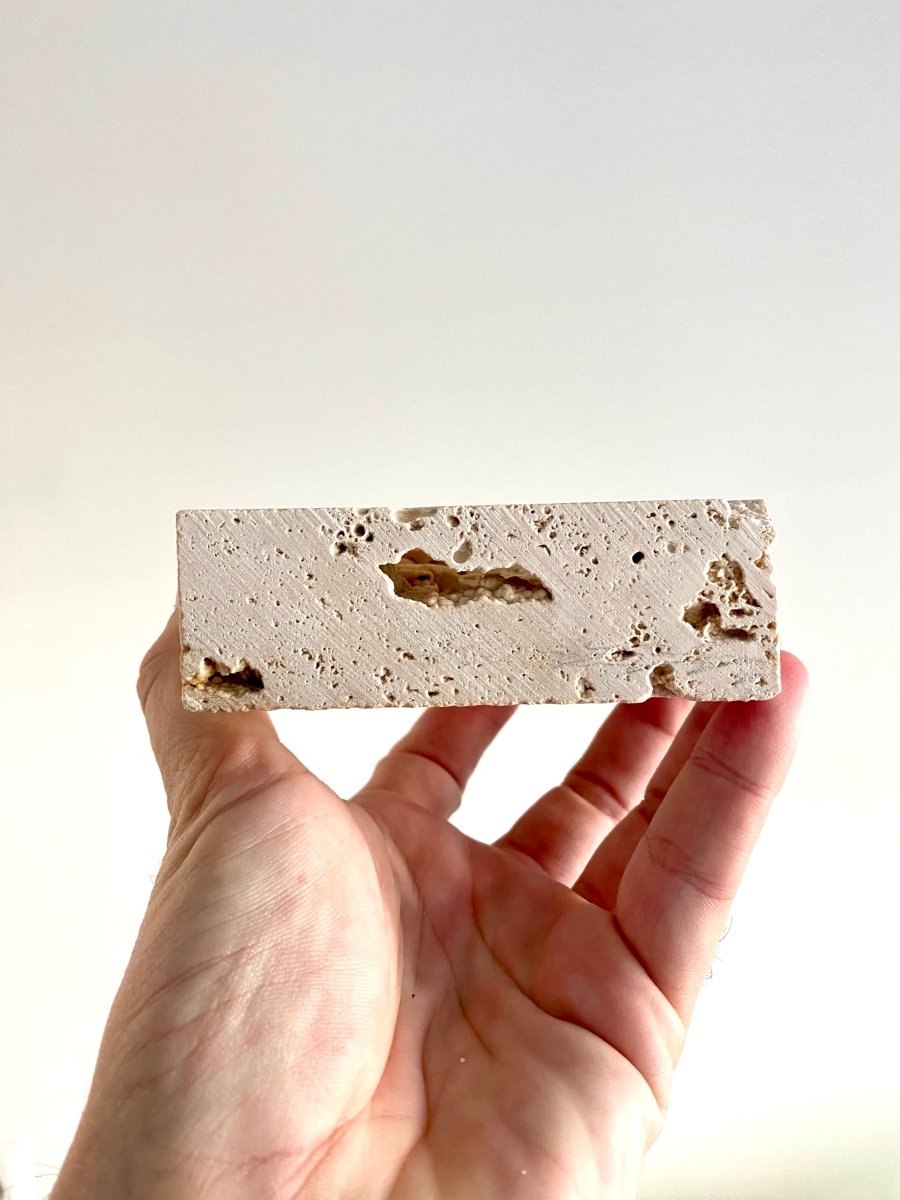 Potamon Fossil Crab on Travertine Matrix (3.08") – Pleistocene period, Turkey - FossilsAndMore