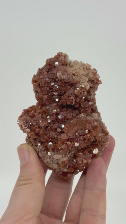 Aragonite mineral cluster (372 Grams) from Mibladen, Morocco