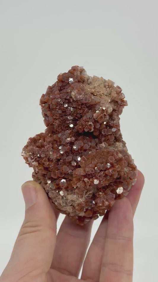 Aragonite mineral cluster (372 Grams) from Mibladen, Morocco