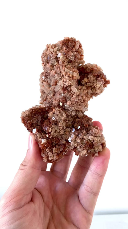 Aragonite mineral cluster from Morocco, 461 Grams