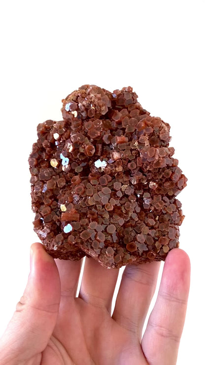 Aragonite mineral cluster from Morocco, 468 Grams