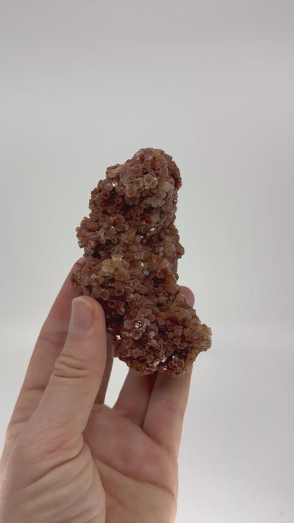 Aragonite mineral cluster (437 Grams) from Mibladen, Morocco