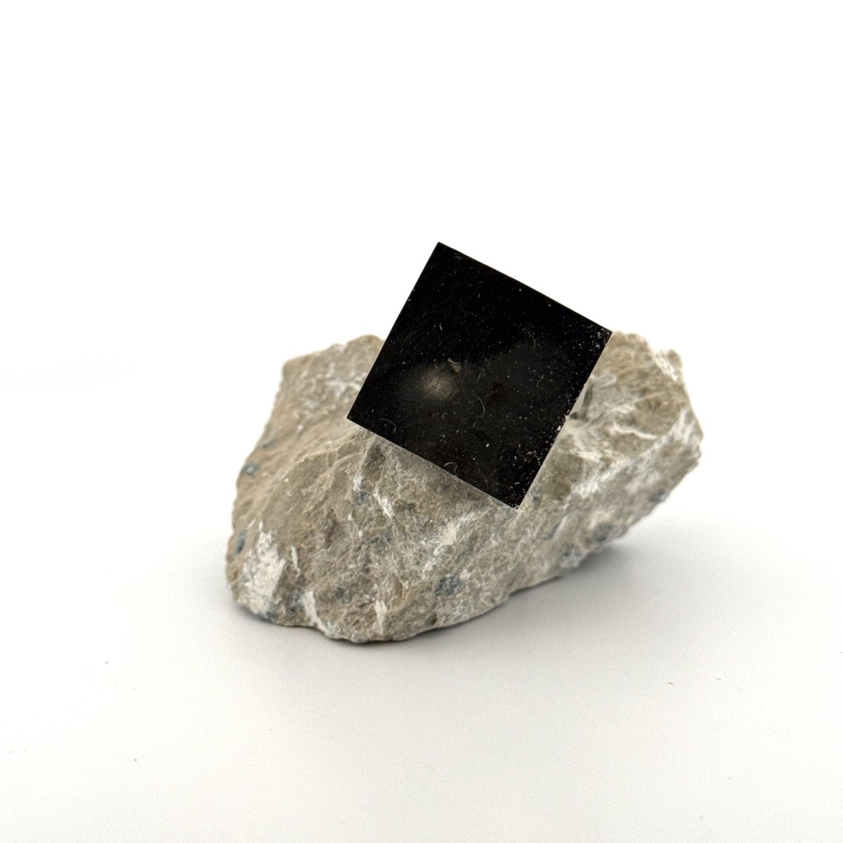 Pyrite on Matrix from Navajún a Natural Cubic Crystal (01) - FossilsAndMore