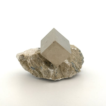 Pyrite on Matrix from Navajún a Natural Cubic Crystal (02) - FossilsAndMore