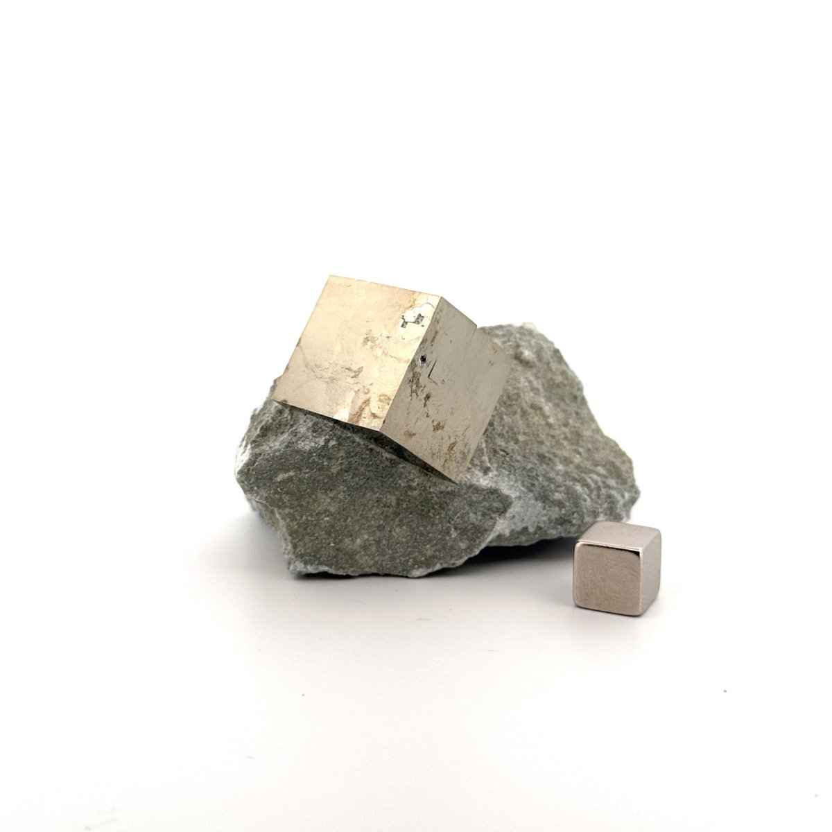 Pyrite on Matrix from Navajún a Natural Cubic Crystal (05) - FossilsAndMore