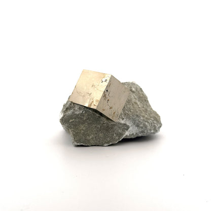 Pyrite on Matrix from Navajún a Natural Cubic Crystal (05) - FossilsAndMore