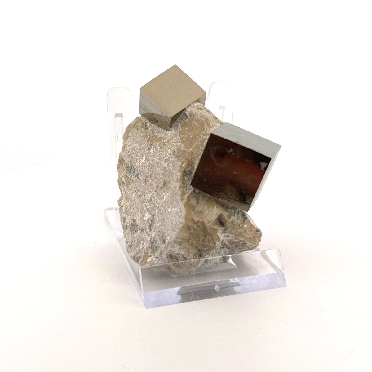 Pyrite on Matrix from Navajún a Natural Cubic Crystal (07) - FossilsAndMore