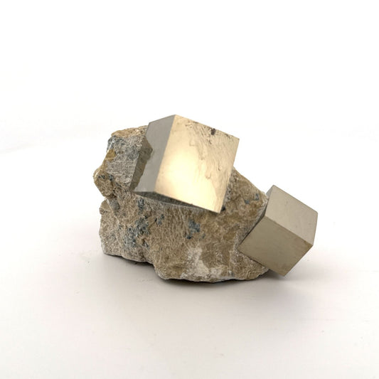 Pyrite on Matrix from Navajún a Natural Cubic Crystal (07) - FossilsAndMore