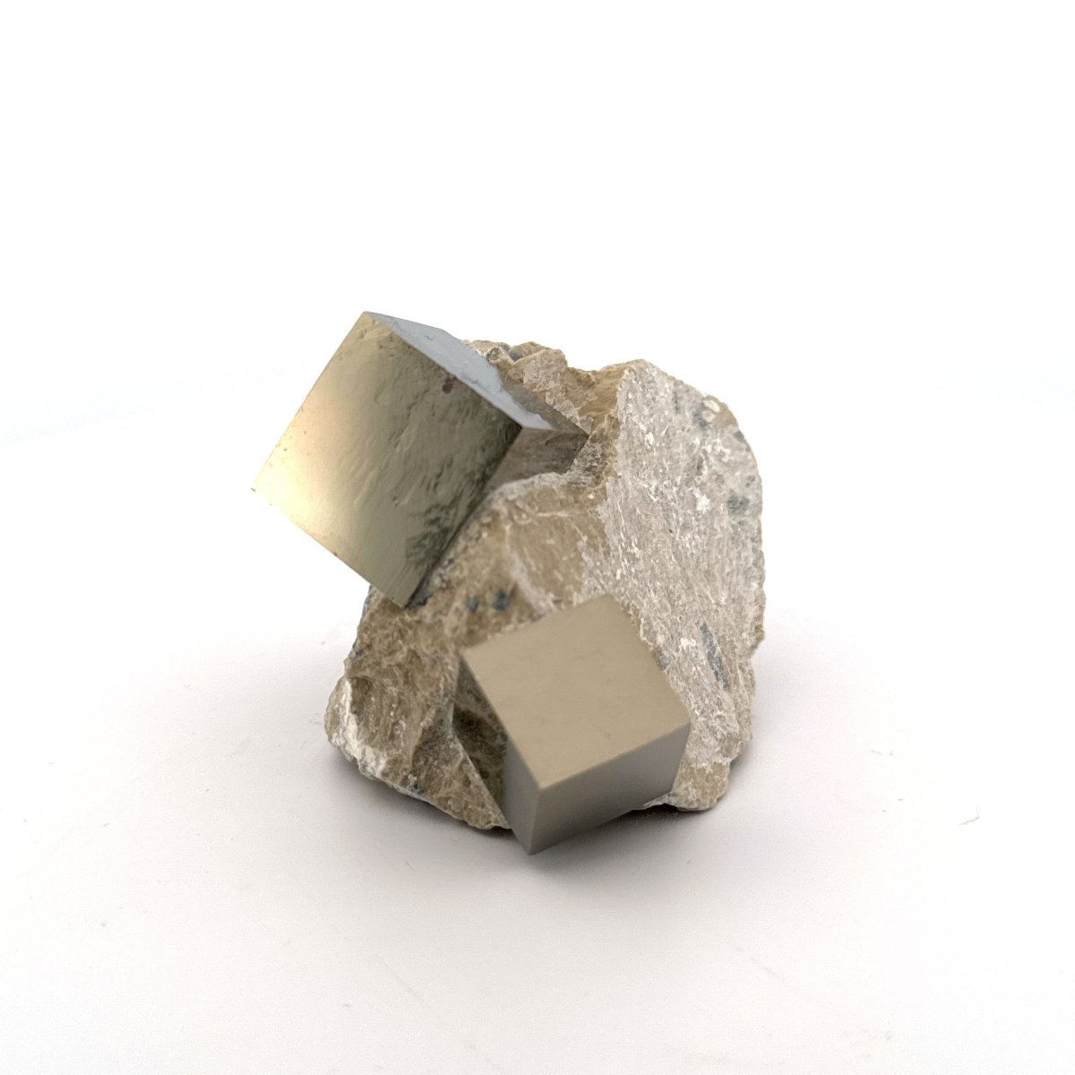 Pyrite on Matrix from Navajún a Natural Cubic Crystal (07) - FossilsAndMore
