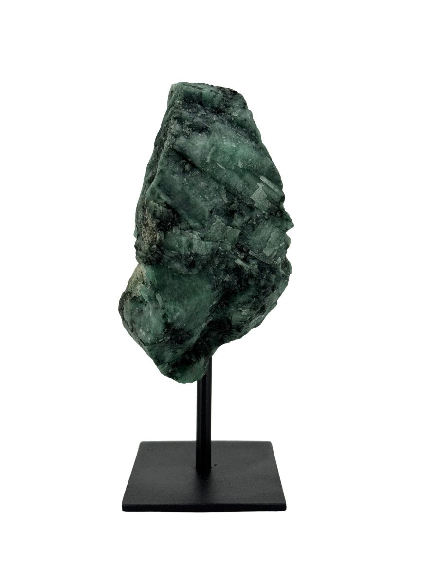 Raw Emerald Crystal on Stand from Brazil - FossilsAndMore