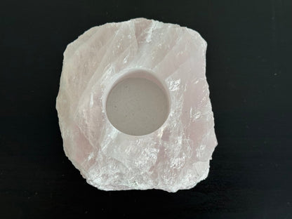 Rose Quartz Tealight Holder - FossilsAndMore