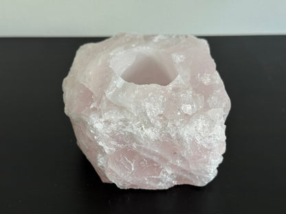 Rose Quartz Tealight Holder - FossilsAndMore