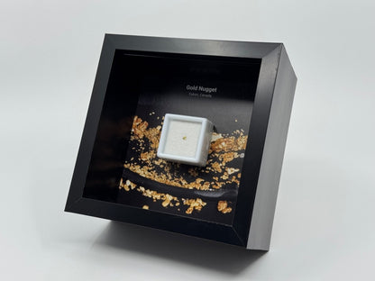 Small Canadian Gold Nugget in Deep Box Frame - FossilsAndMore