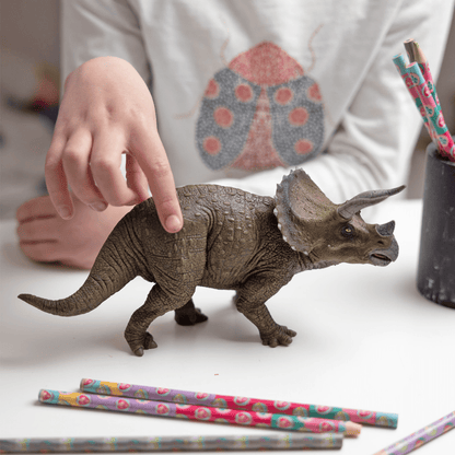 Triceratops figure from Papo - FossilsAndMore