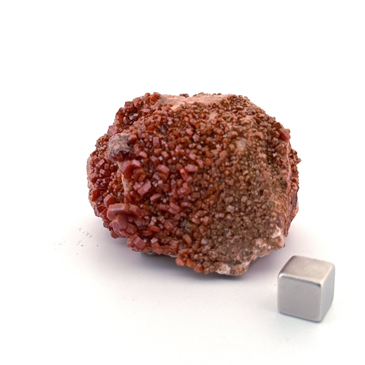 Vanadinite mineral cluster (108 Grams) from Mibladen, Morocco - FossilsAndMore