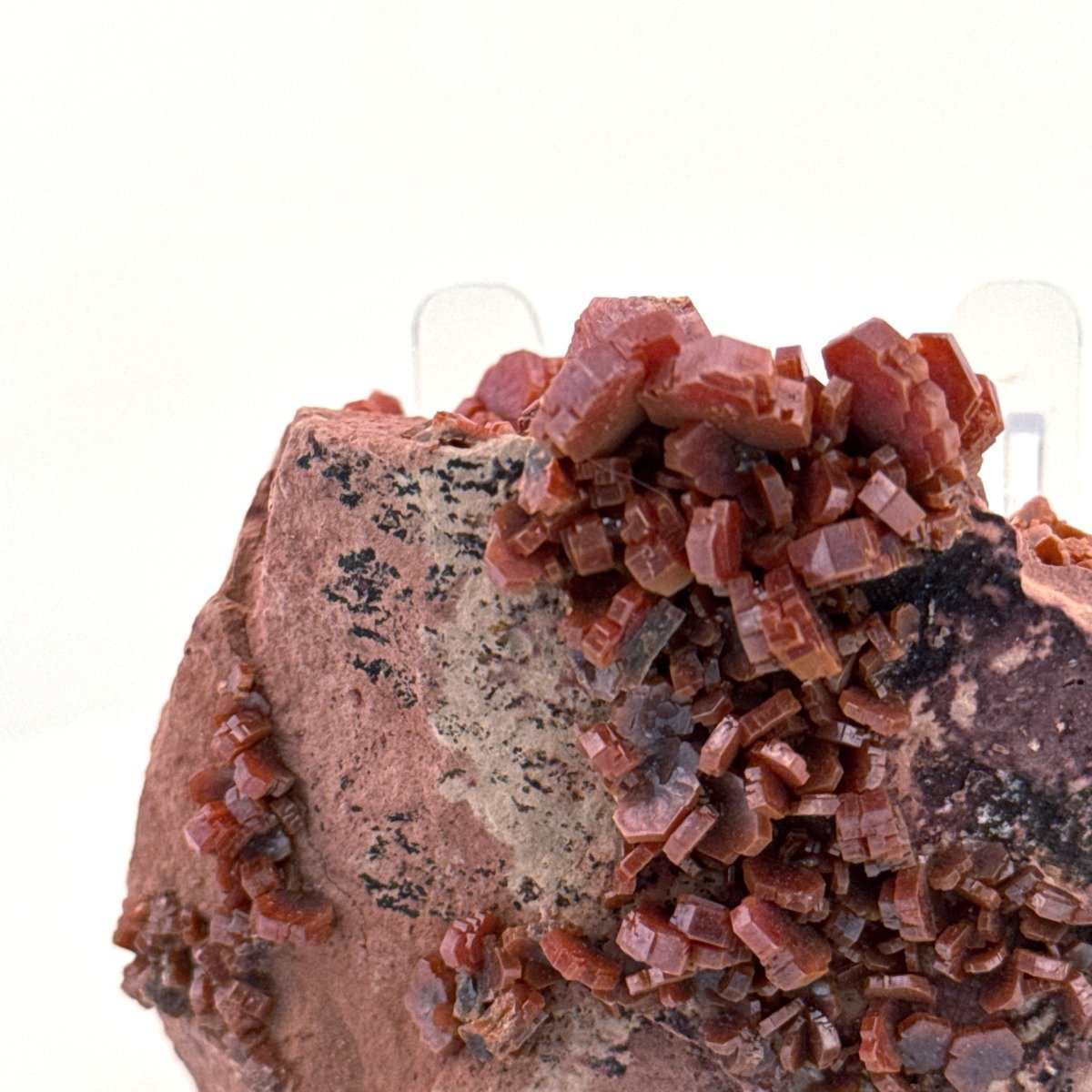 Vanadinite mineral cluster (139 Grams) from Mibladen, Morocco - FossilsAndMore