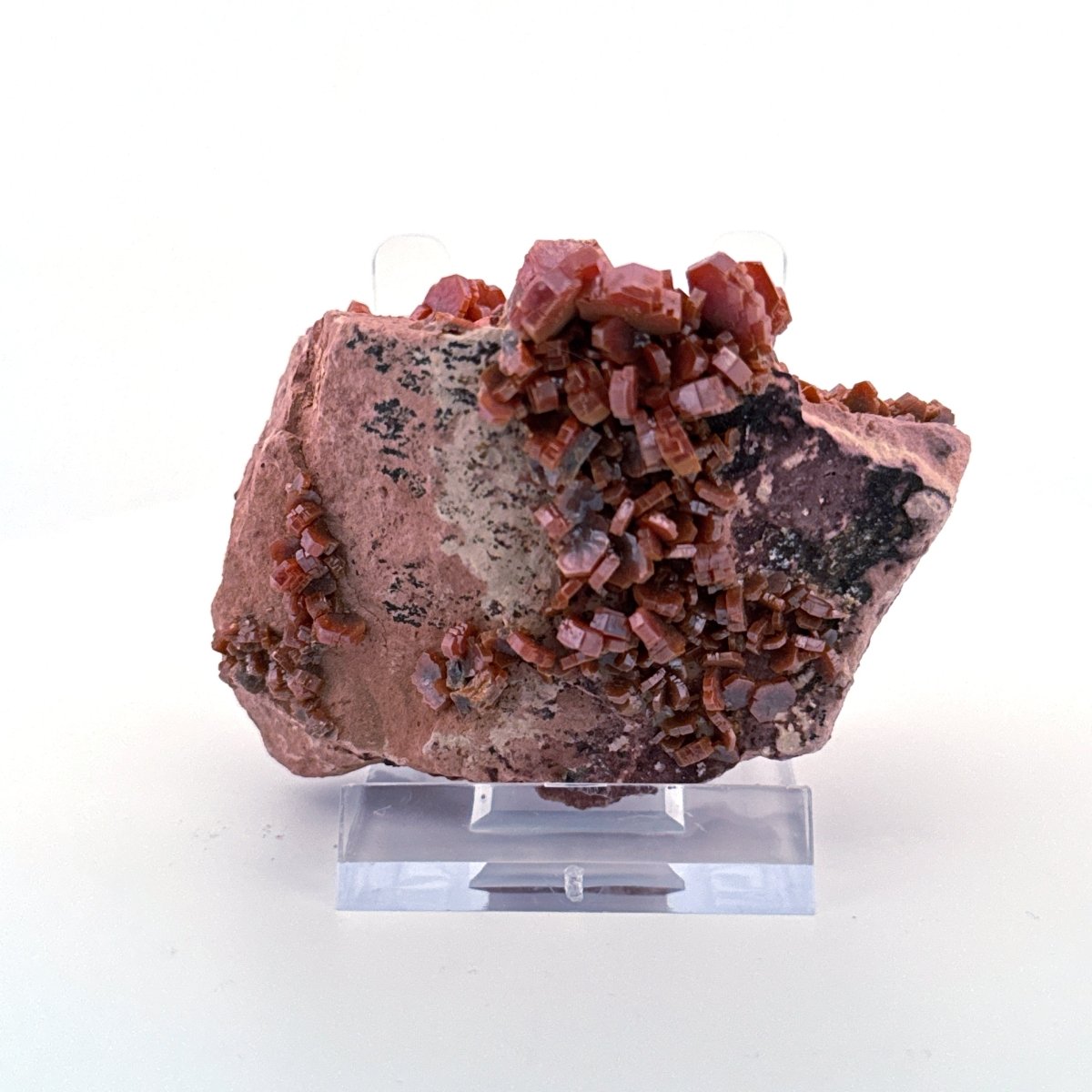 Vanadinite mineral cluster (139 Grams) from Mibladen, Morocco - FossilsAndMore