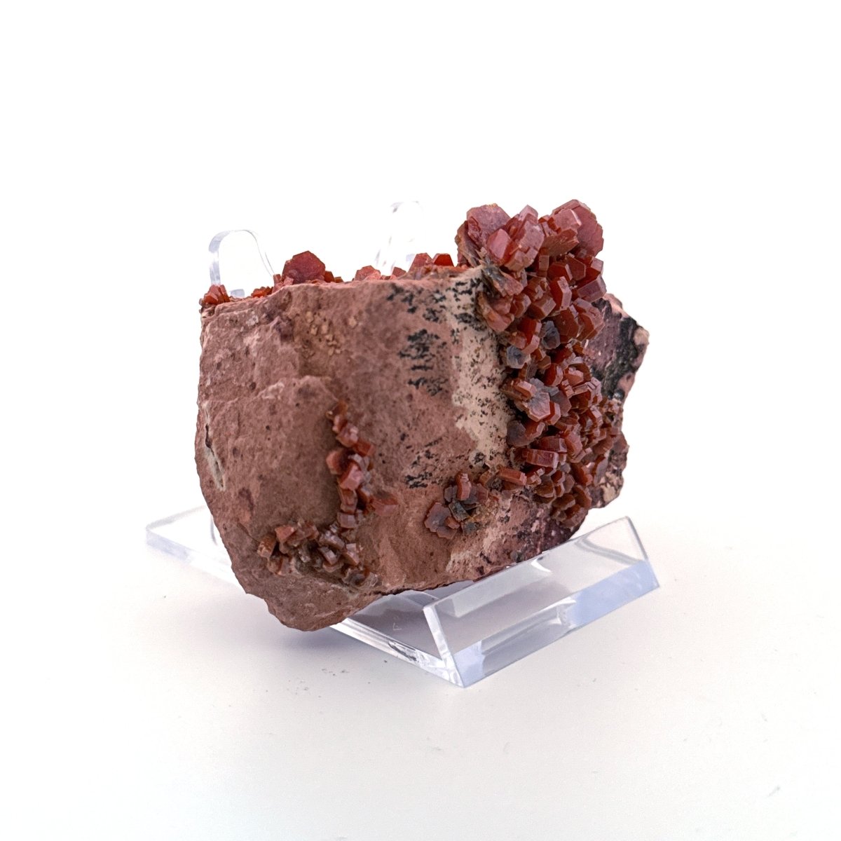 Vanadinite mineral cluster (139 Grams) from Mibladen, Morocco - FossilsAndMore
