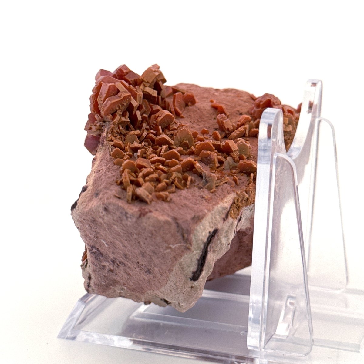 Vanadinite mineral cluster (139 Grams) from Mibladen, Morocco - FossilsAndMore