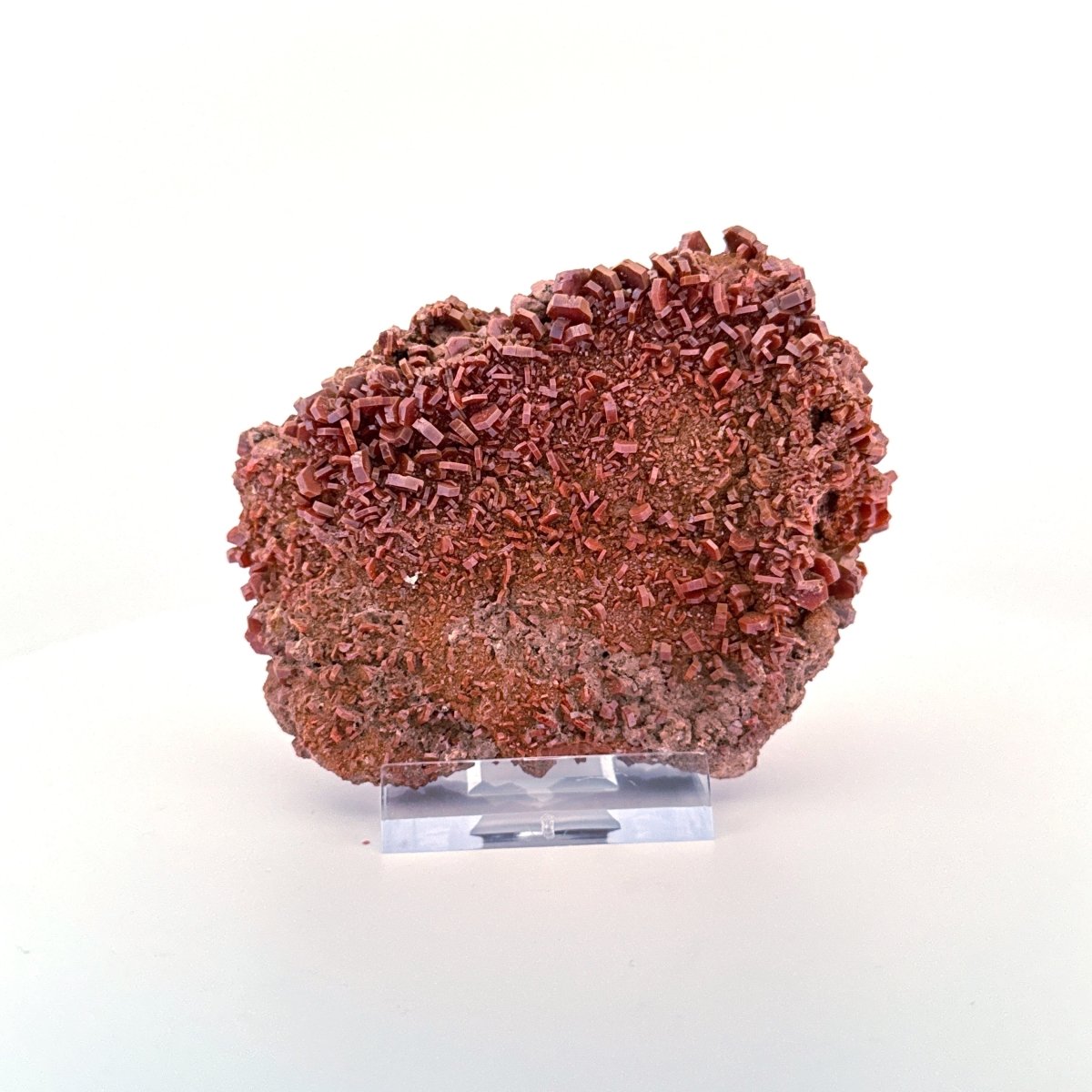 Vanadinite mineral cluster (225 Grams) from Mibladen, Morocco - FossilsAndMore