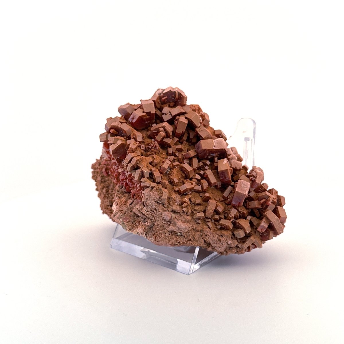 Vanadinite mineral cluster (255 Grams) from Mibladen, Morocco - FossilsAndMore