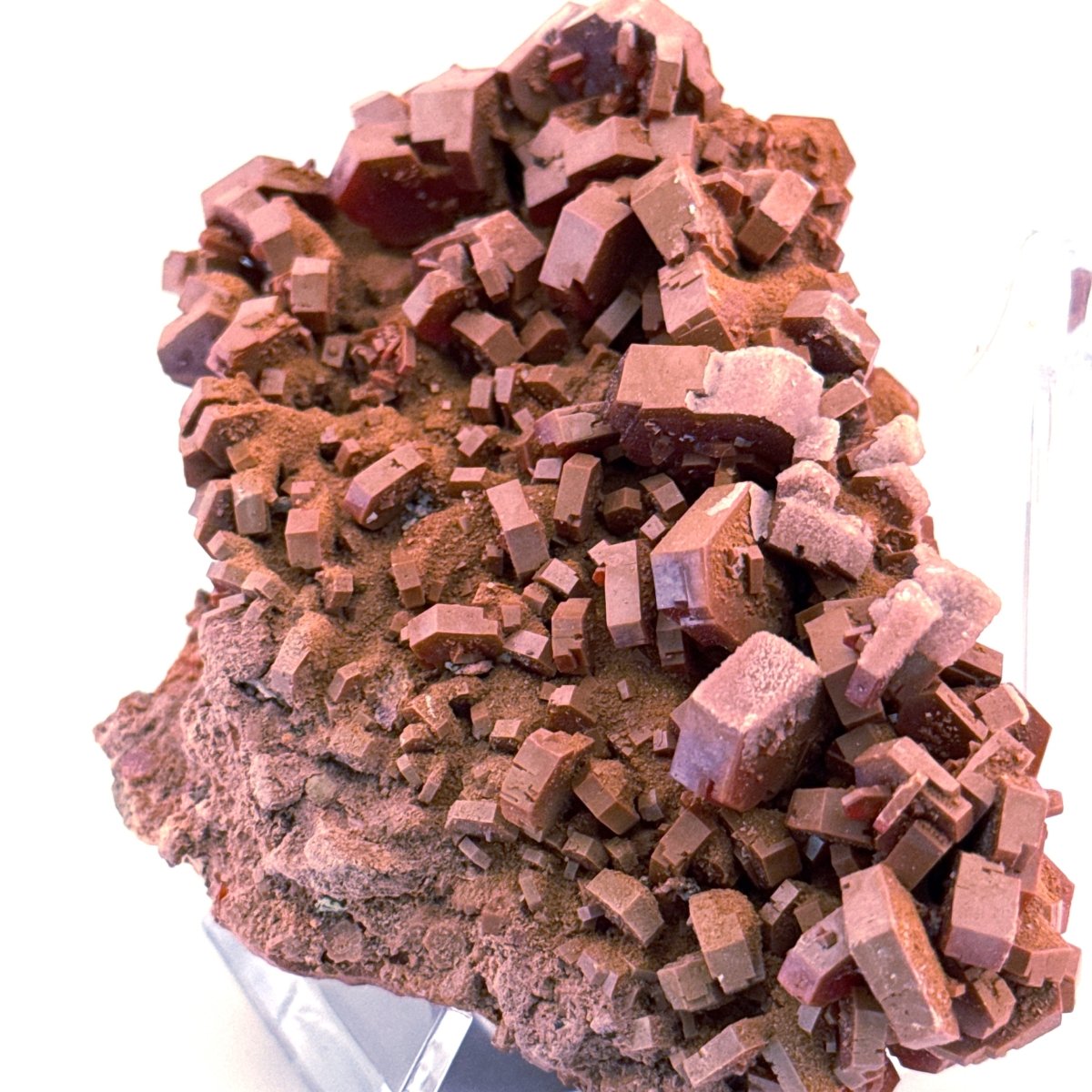 Vanadinite mineral cluster (255 Grams) from Mibladen, Morocco - FossilsAndMore