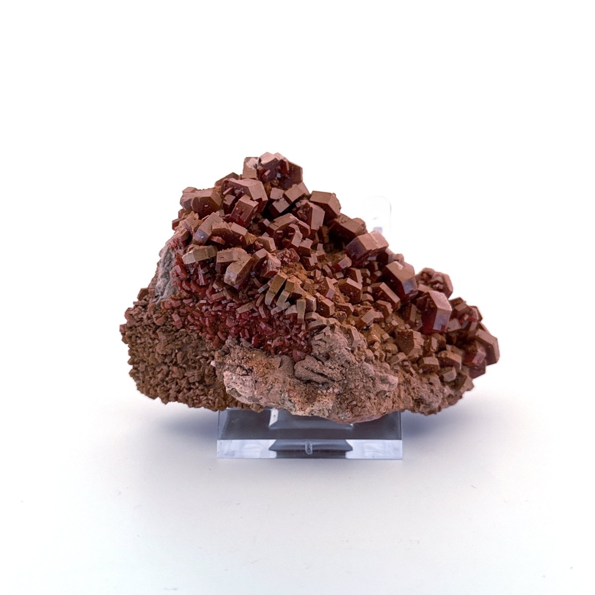 Vanadinite mineral cluster (255 Grams) from Mibladen, Morocco - FossilsAndMore