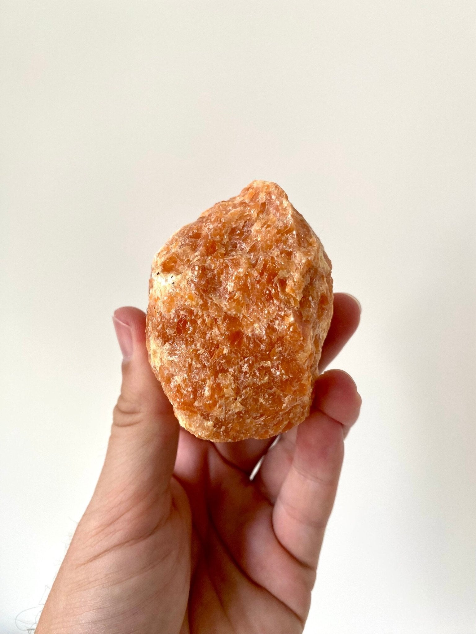 Raw Orange Calcite (366 grams) - FossilsAndMore